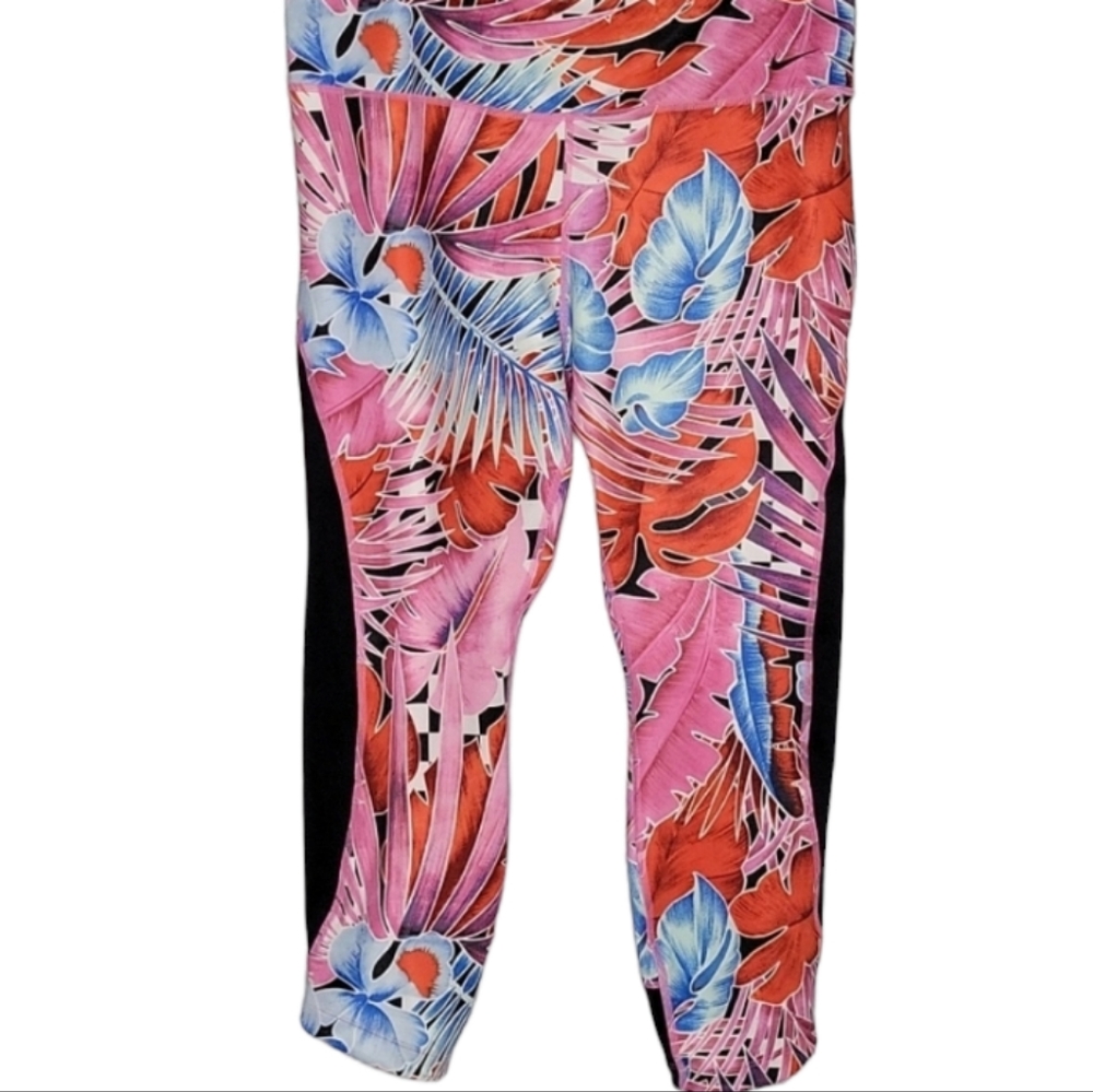 Nike Pink, Red, Blue Floral Leggings